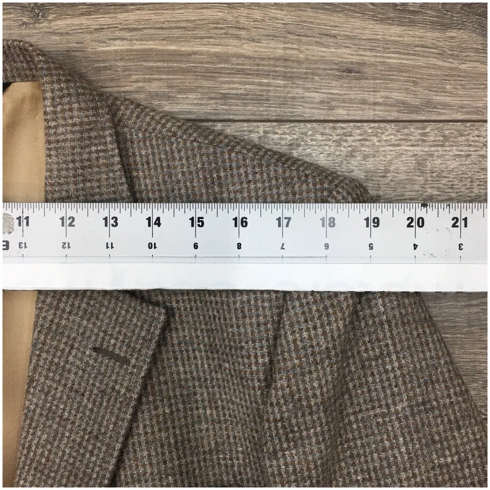 VINTAGE HAGGAR‎ Mens Tweed Wool Blazer Sport Coat Casual Jacket Size 44R Suit